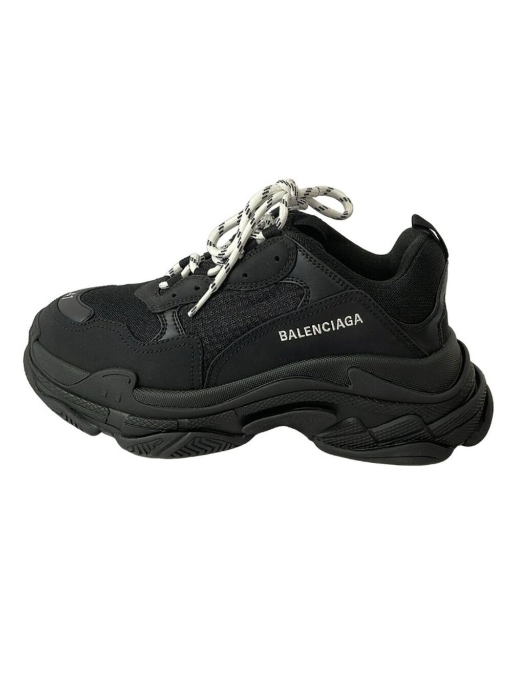 Balenciaga Sneakers Triple S Black White Leather